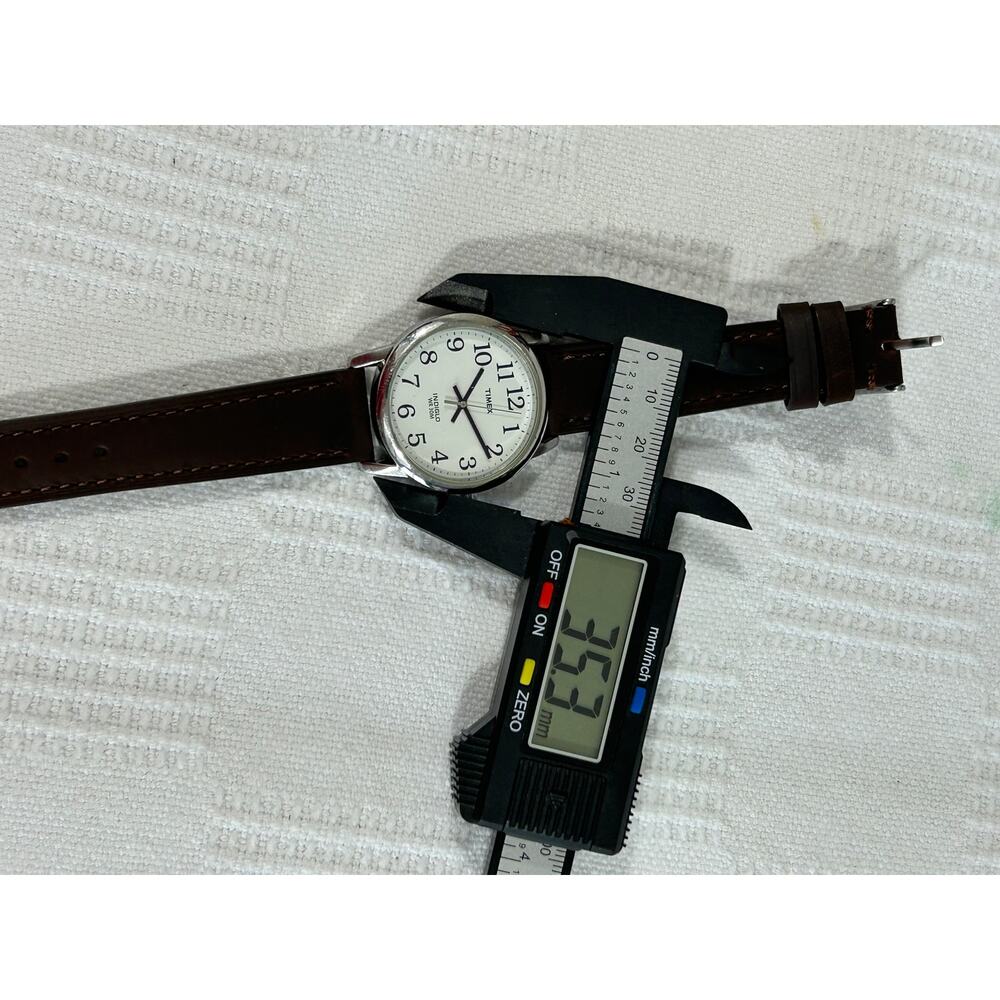 Timex Easy Reader 35mm Indiglo New Battery & Strap - Picture 8 of 12